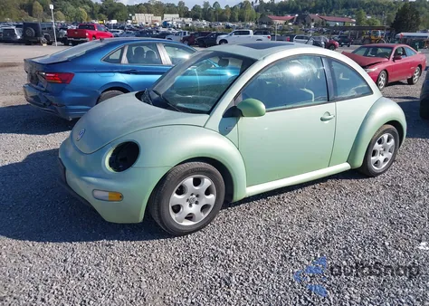 2002 Volkswagen New Beetle Gls Tdi из США, поврежденный, VIN 3VWCP21C22M403259
